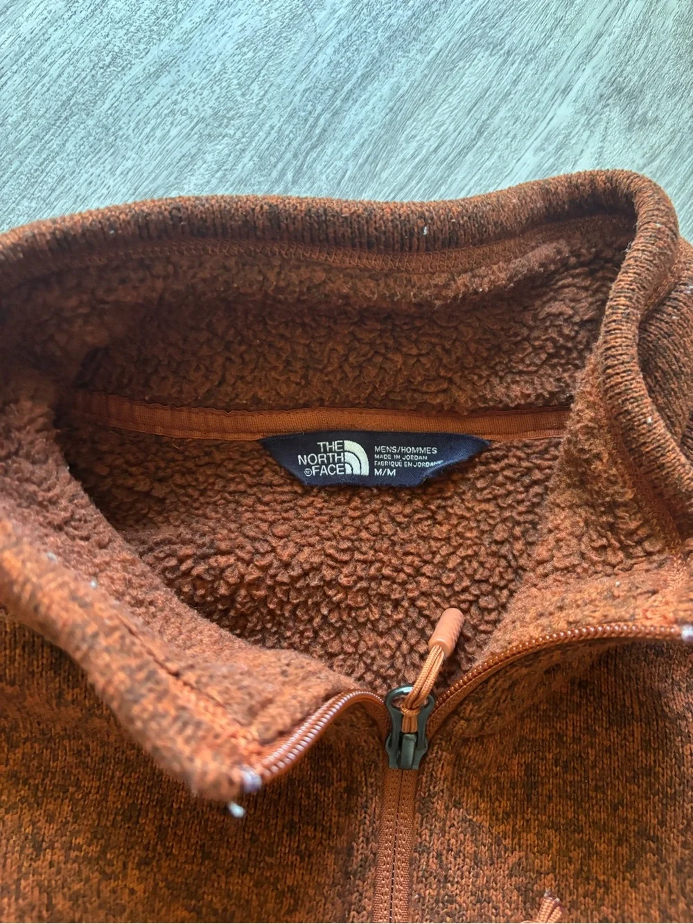 The North Face Men's Rust Fleece Zip Jacket